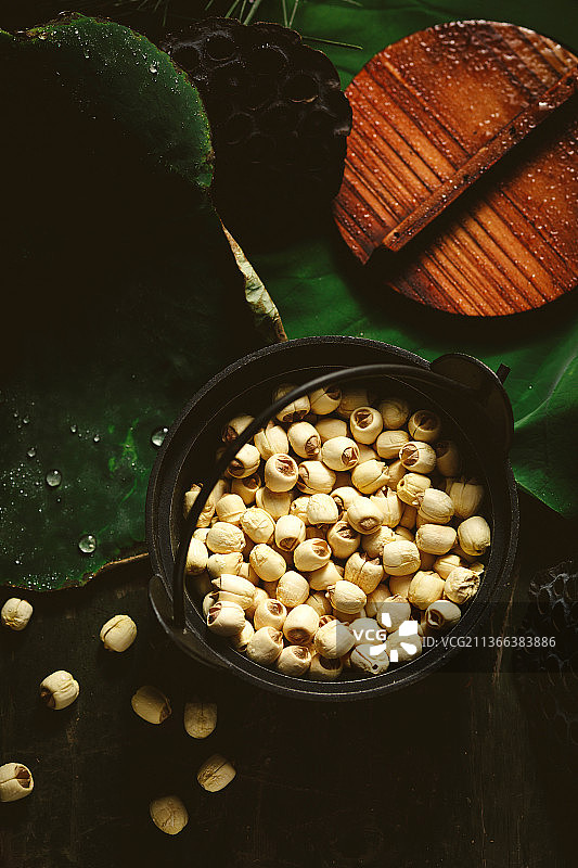 清香粉糯莲子图片素材