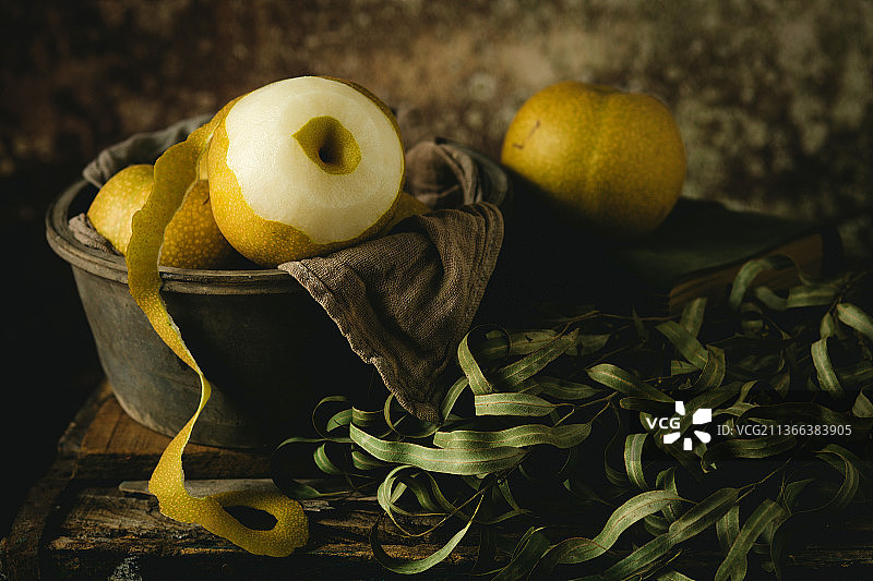 清鲜可口秋月梨图片素材