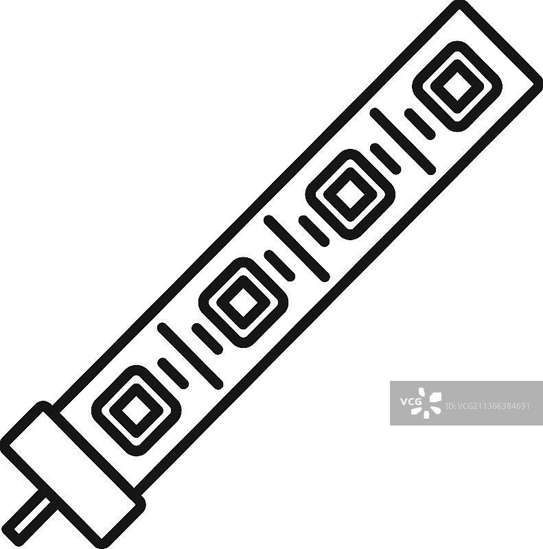 LED灯条轮廓图标图片素材