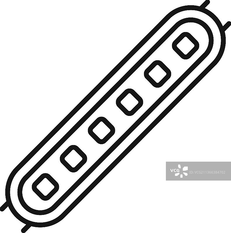 LED灯带二极管灯轮廓图标图片素材