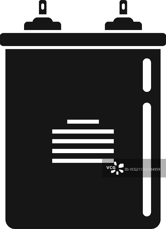 电容器件简约电气图标图片素材