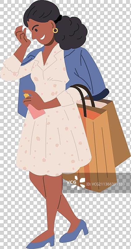 散步时喷香水的贵妇图片素材