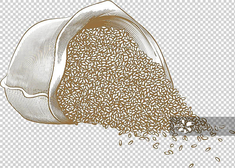 一袋米粒图片素材