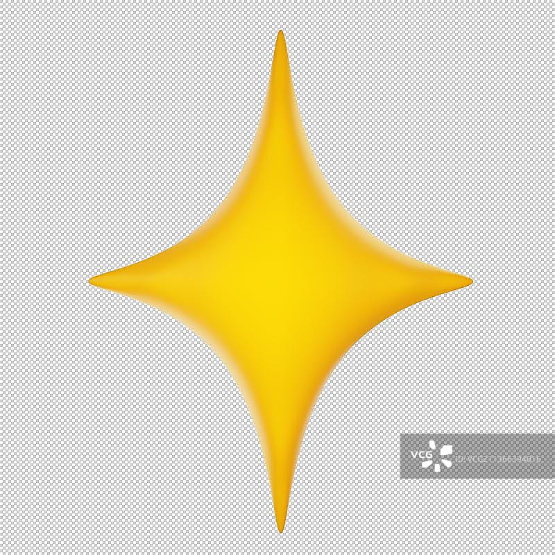 3 d黄色的火花图片素材