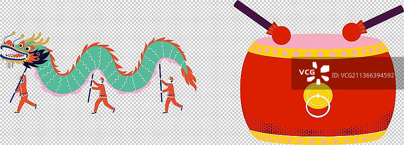 中国舞龙图片素材