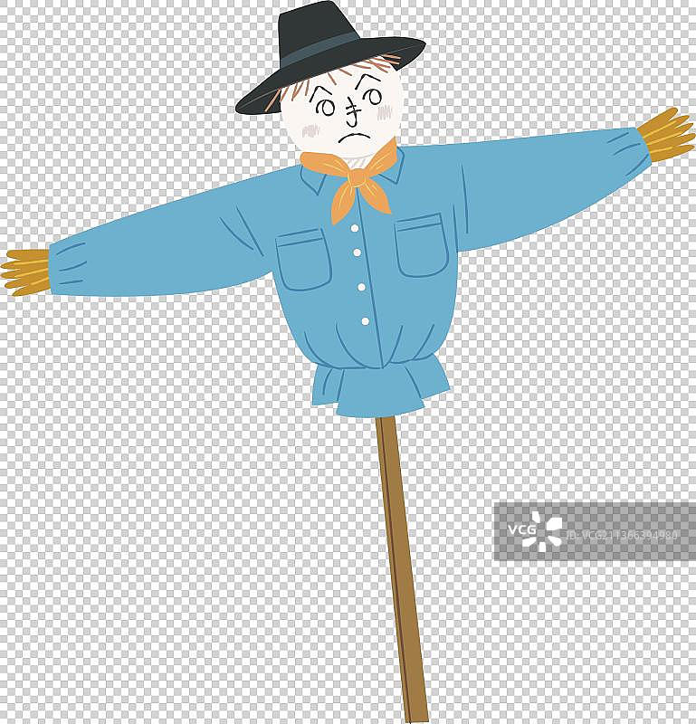 可爱的稻草人图片素材