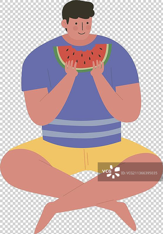 吃西瓜图片素材