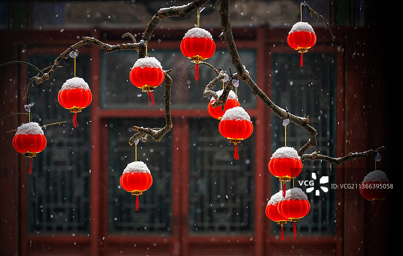 瑞雪迎春图片素材