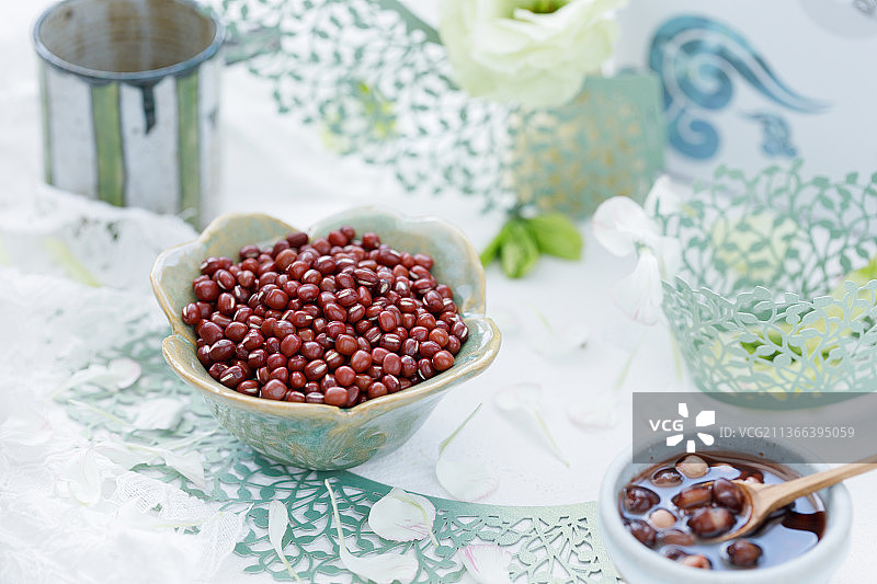 健康粗粮红豆图片素材