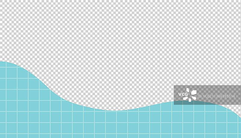 蓝色波浪形状图片素材