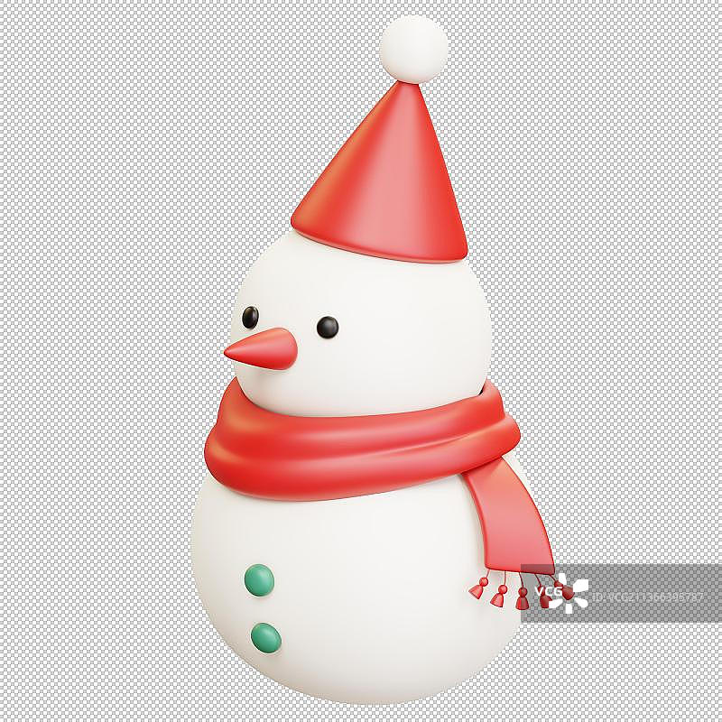 圣诞节3 d雪人图片素材