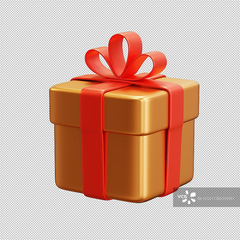 3d金礼盒图片素材