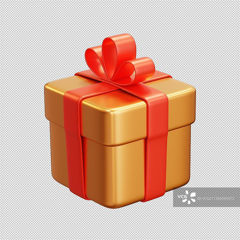 3d金礼盒图片素材