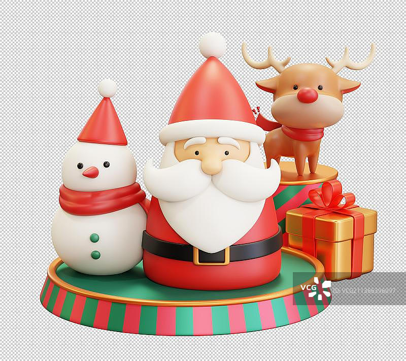 圣诞节3 d点缀图片素材