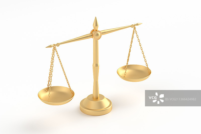 3d渲染的天平法律概念图片素材