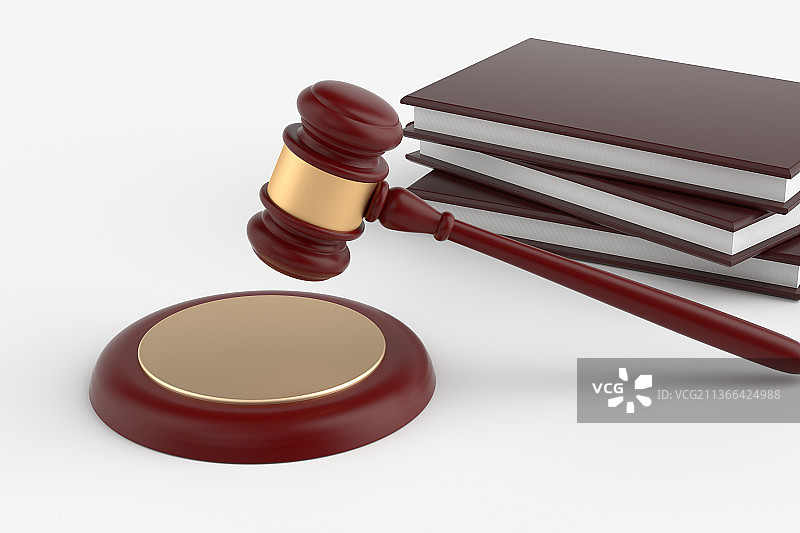 3d渲染的天平法律概念图片素材