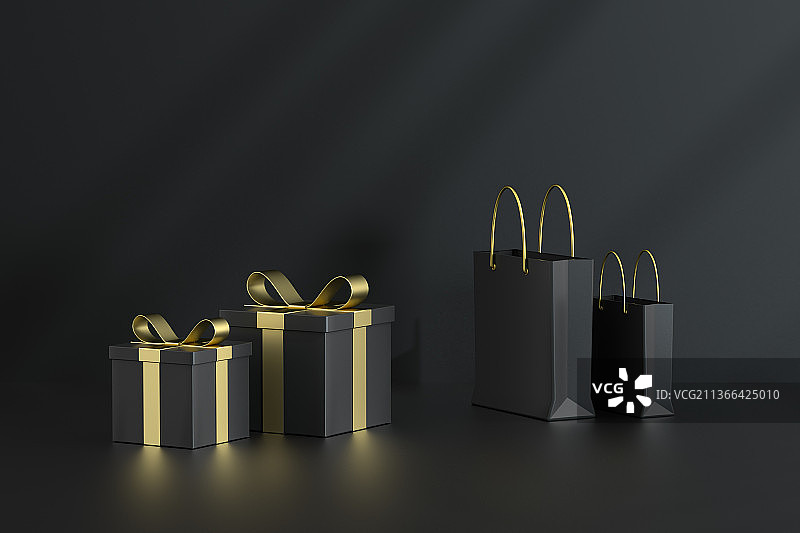 3D渲染的各种中国风礼盒图片素材