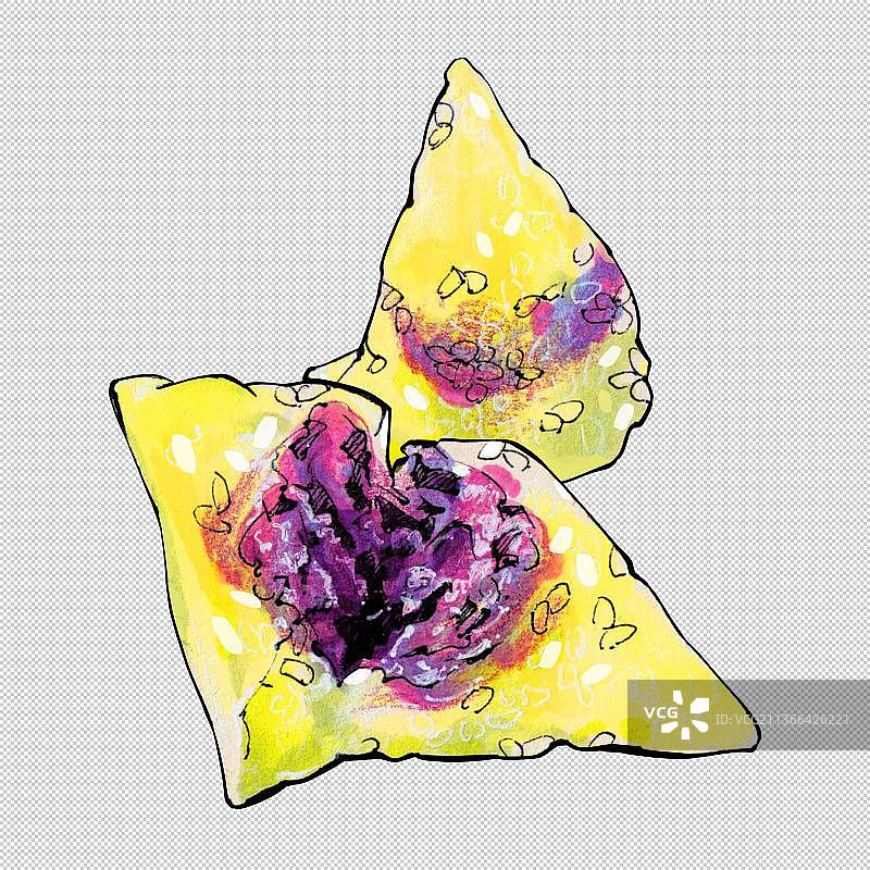 端午节 紫薯 水晶 冰粽 中国 汉族 传统 节庆 食物图片素材