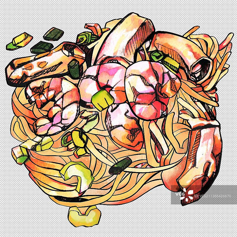 沙茶面 福建 闽南 厦门 传统 小吃图片素材