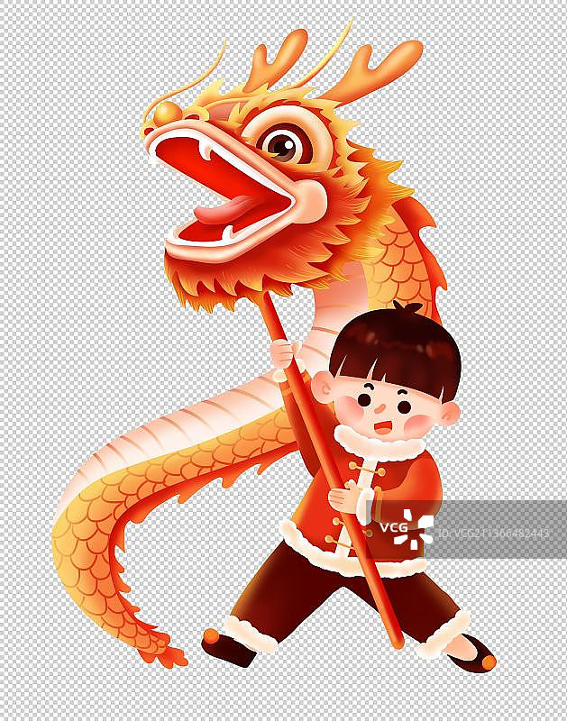 舞龙表演的人图片素材