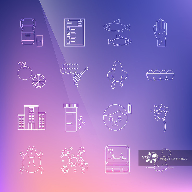 花粉尘埃与鸡图片素材