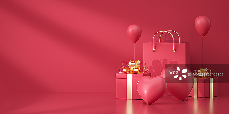 促销活动情人节场景背景图片素材