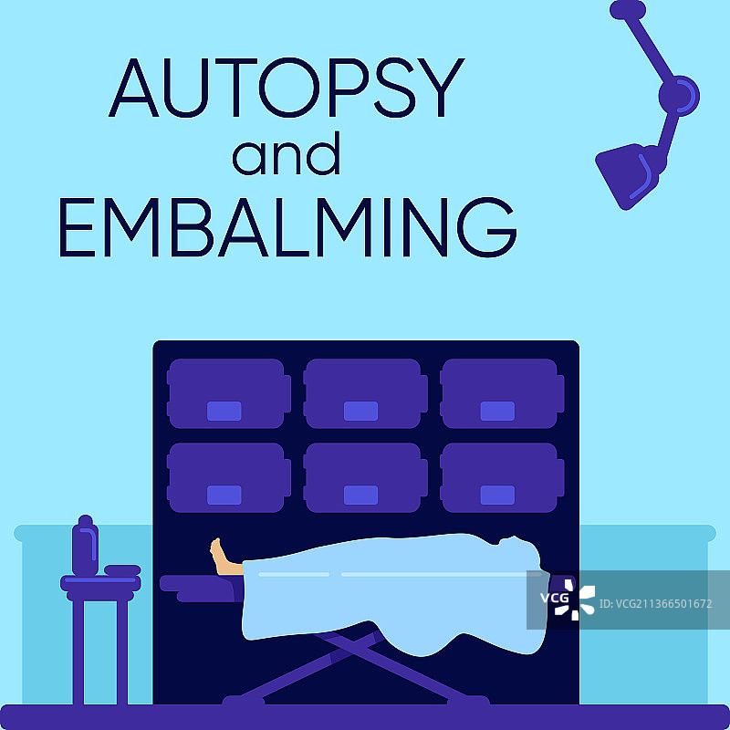 尸检和防腐仪式社交媒体帖子图片素材