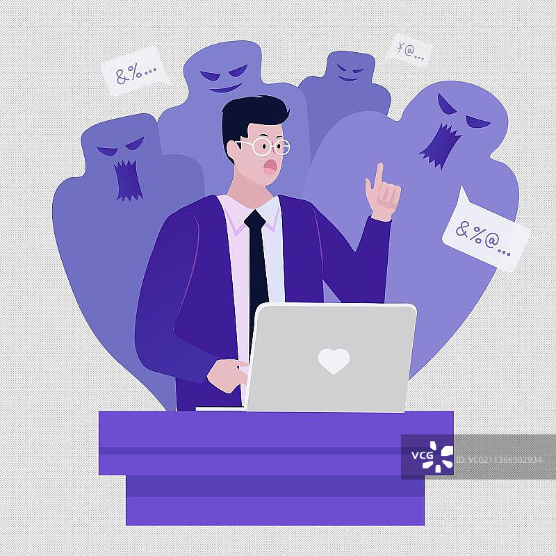 一个正在演讲的人图片素材