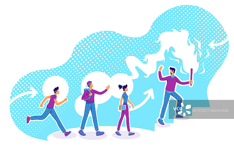 职业指导扁平概念图片素材