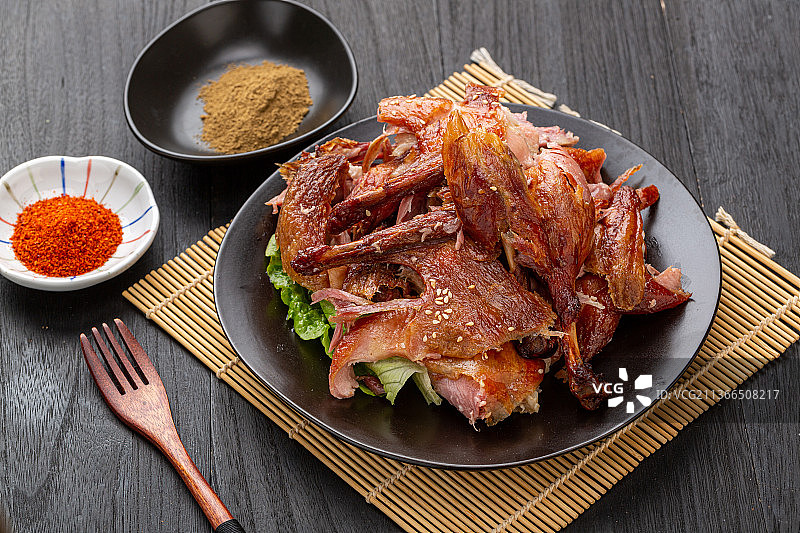 手撕烤鸭图片素材