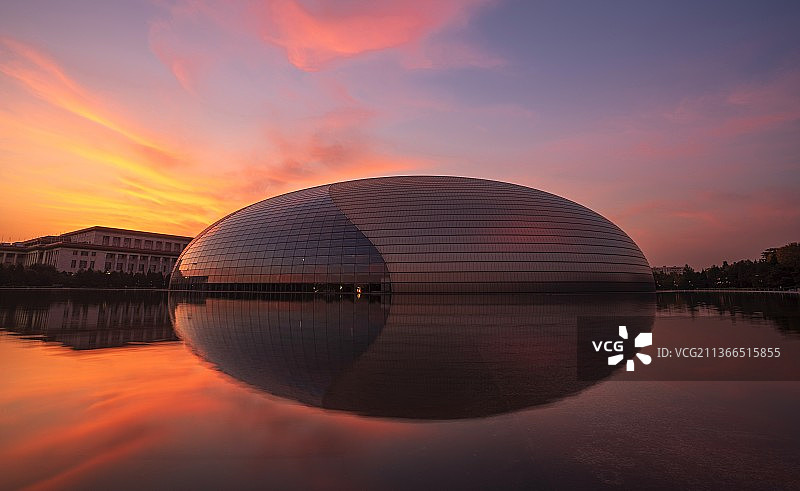 大剧院的早霞图片素材