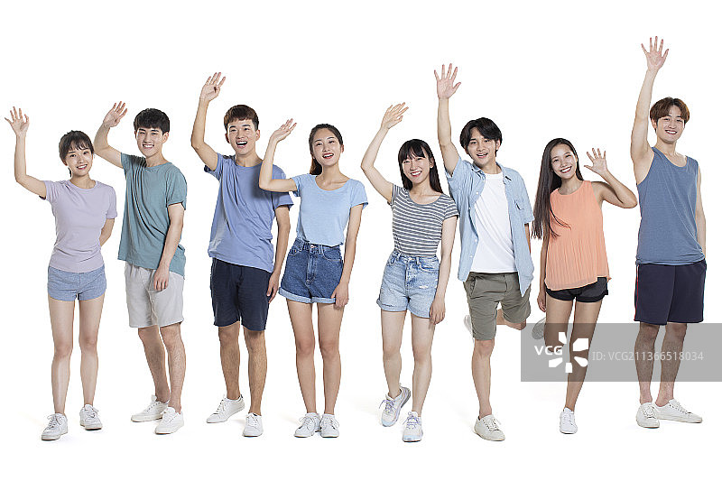 快乐的大学生肖像图片素材