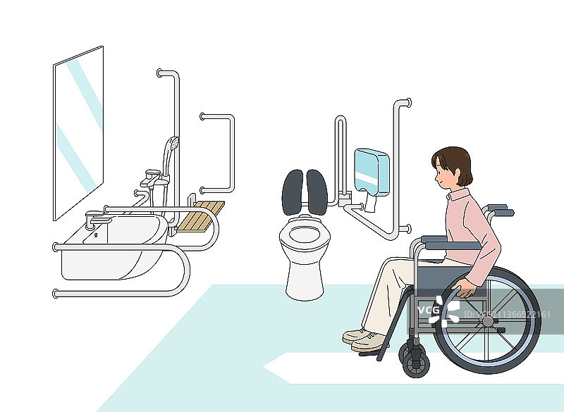 残疾人支持服务图片素材