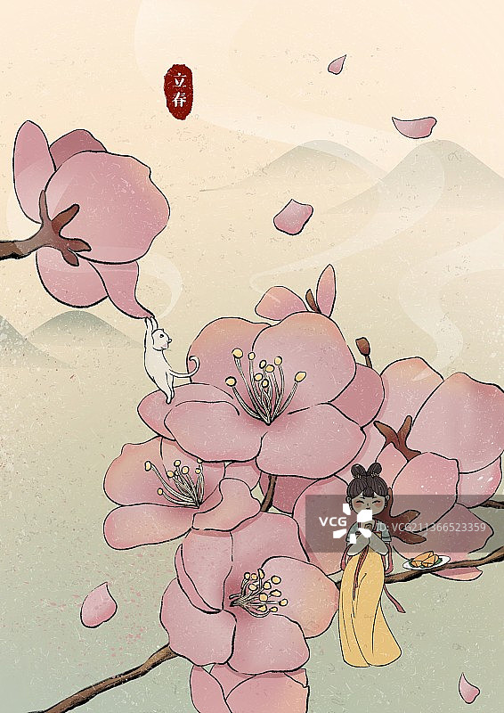 国风立春海报图片素材