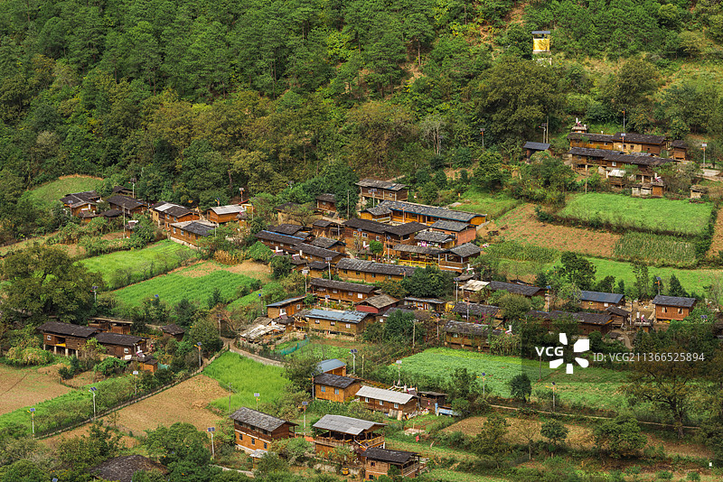 秋季的中国云南怒江丙中洛图片素材