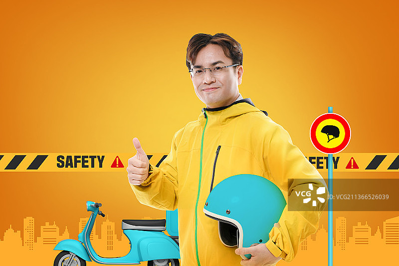 摩托车头盔注意事项海报图片素材