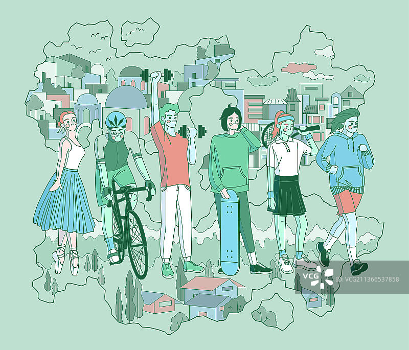 空间有限 运动无限图片素材