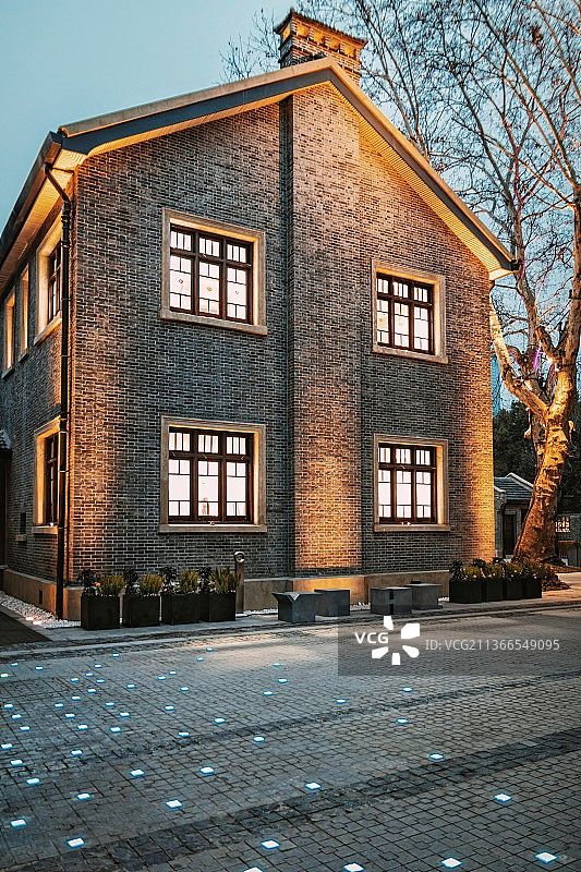 南京颐和路民国公馆街区建筑图片素材