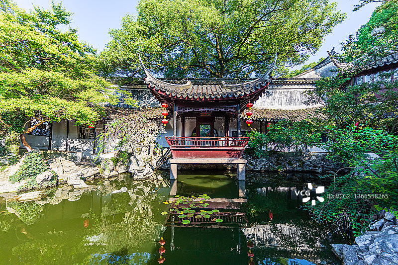 江苏苏州同里退思园图片素材