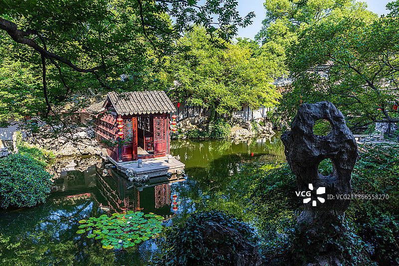 江苏苏州同里退思园图片素材