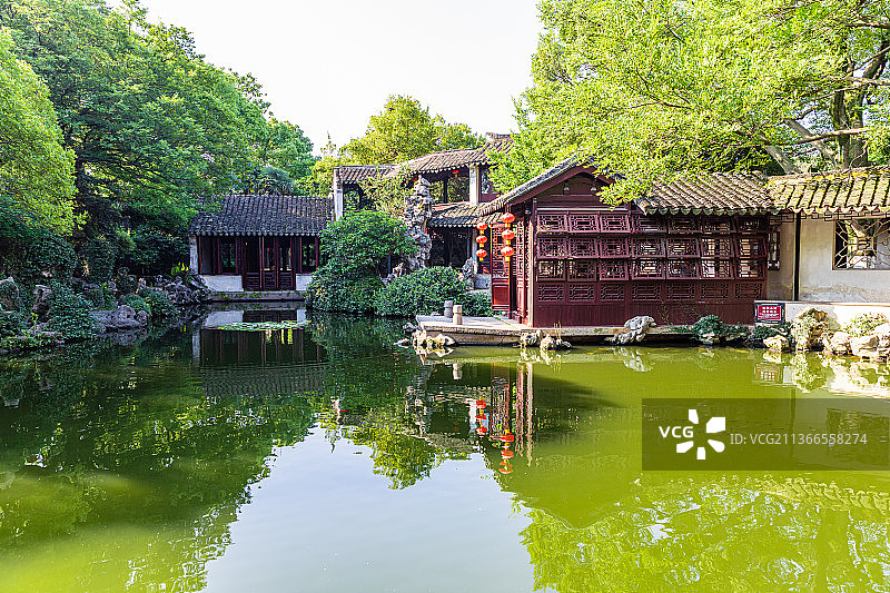 江苏苏州同里退思园图片素材