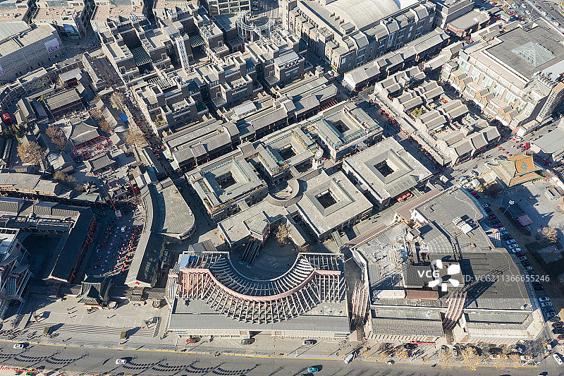 航拍天津古文化街图片素材