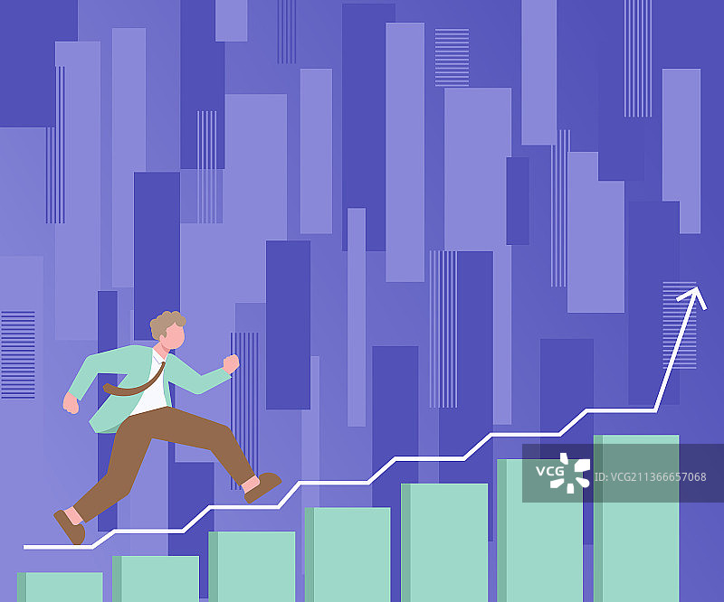 穿西装的男士在爬楼梯图片素材