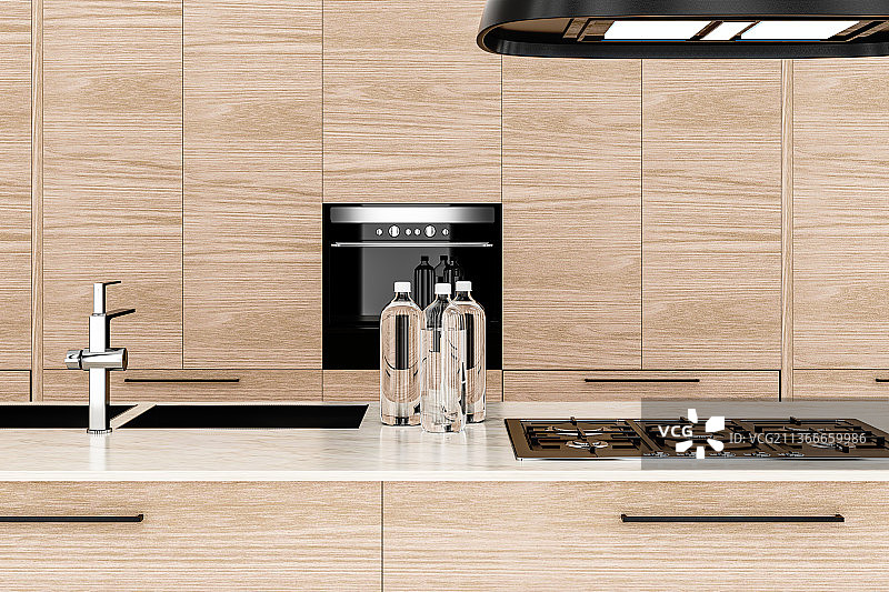 3D现代厨房图片素材
