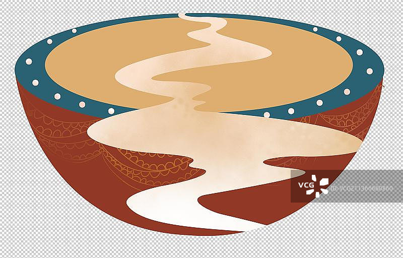 中国风鼓上祥云元素图片素材