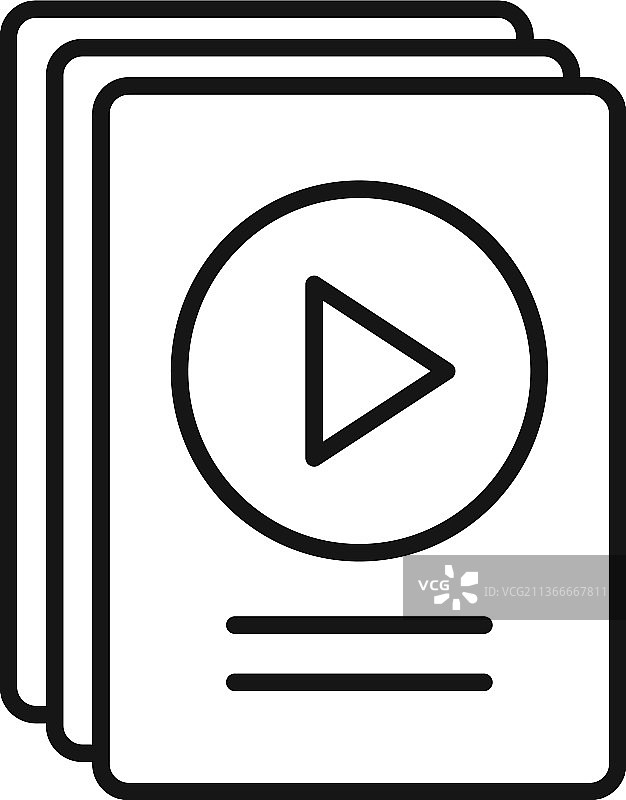 视频文件场景图标轮廓活动图片素材