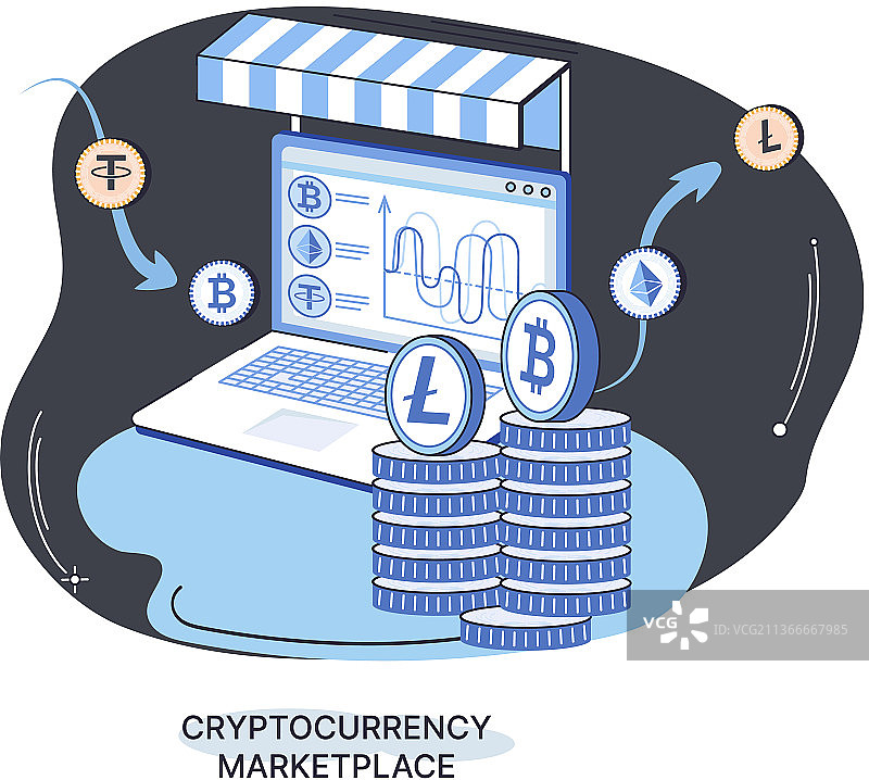 在线交易市场图片素材