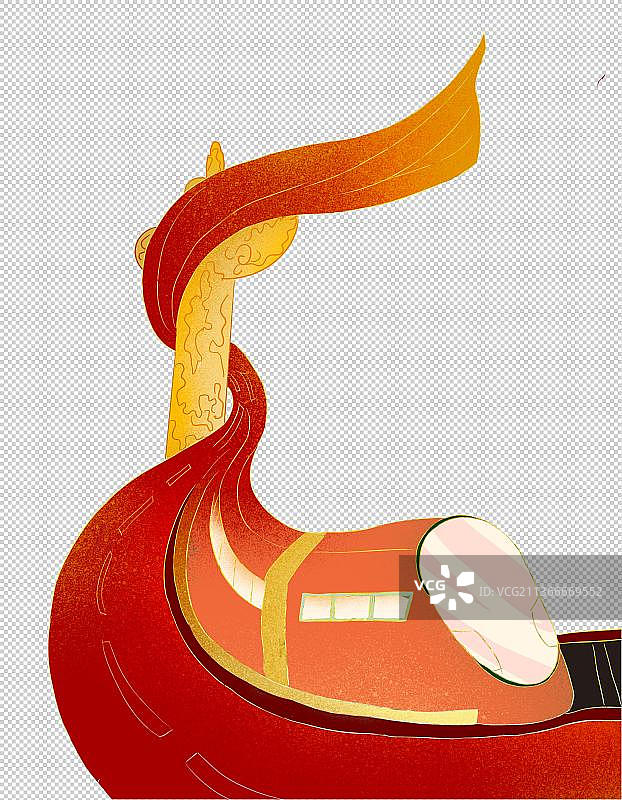 春节 国庆节春运高铁节日庆典插画图片素材