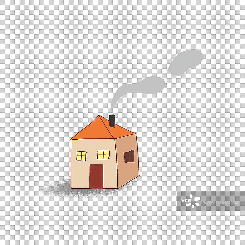 乡村房子炊烟图片素材