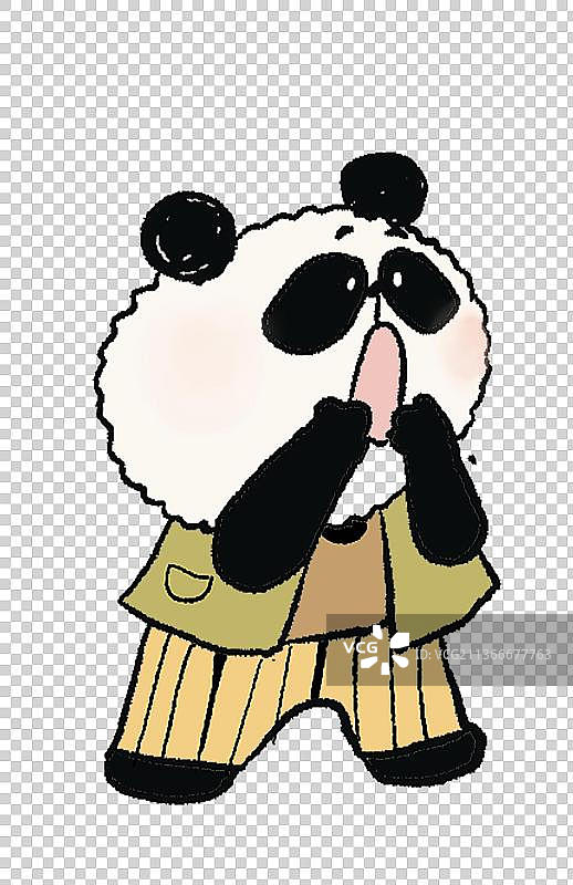 惊呆的熊猫图片素材